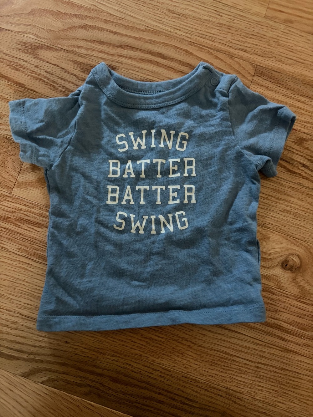 Blue 'Swing Batter Batter Swing' Baby T-Shirt